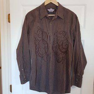 Brooks & Dunn Panhandle Slim Mens Shirt Size L